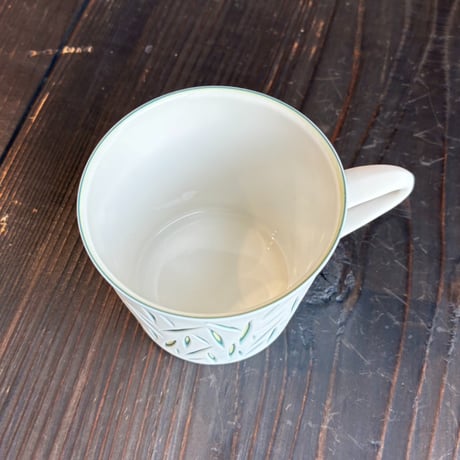 北川和喜　重色目コーヒー碗（白）