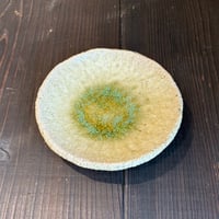 秀峰窯　タタキ皿灰釉