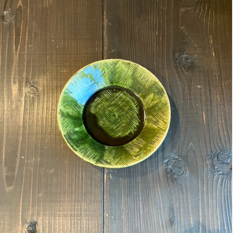 秀峰窯 市松織部7寸反深鉢 | セラミックパークMINO オンラインショップ