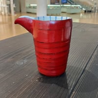 宗山窯　筒型酒器　十草　根来