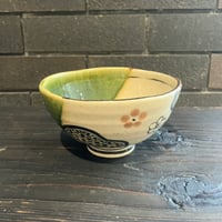 虎渓窯　織部茶碗（大）