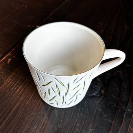 北川和喜　重色目コーヒー碗（白）