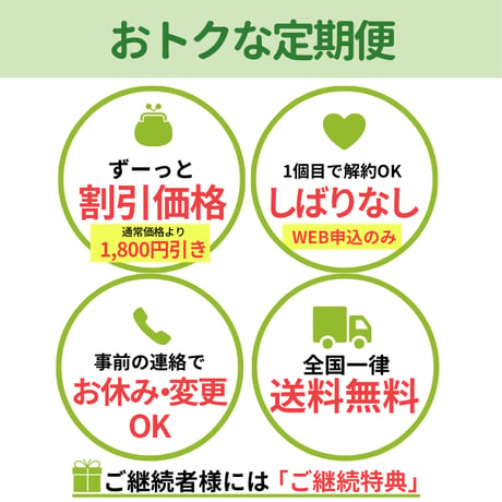 【定期便】ずっと25％OFF