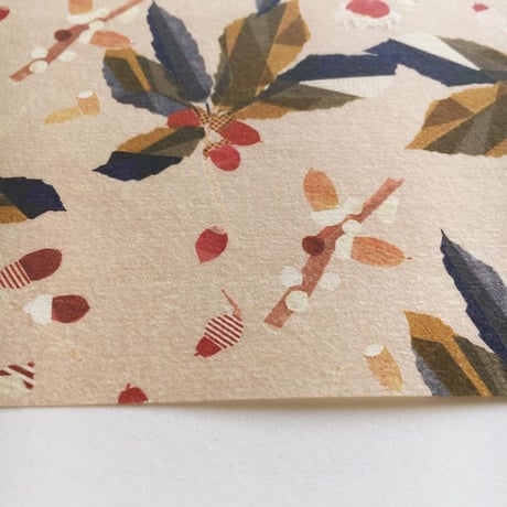 washi wrapping paper　和紙包装紙【donguri：1枚（A3二つ折）】