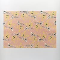 washi wrapping paper　和紙包装紙【mimosa：1枚（A3二つ折）】