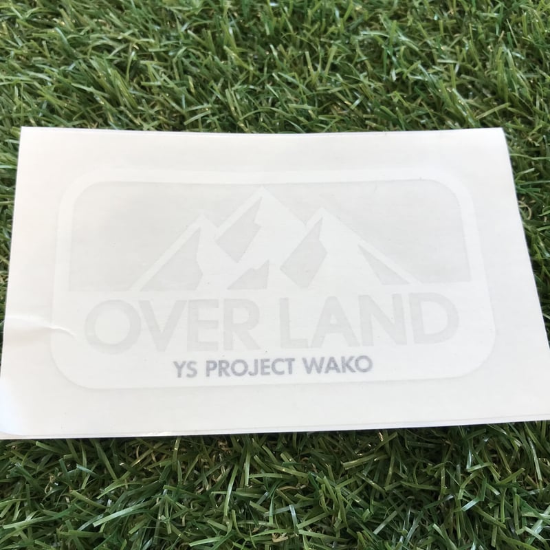 OVERLAND ロゴステッカー白（小） | OVER LAND STORE