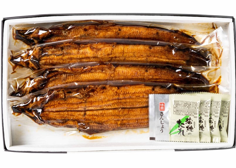 うなぎ蒲焼（4尾）特特大／約170g 冷凍真空パック | うな徳屋