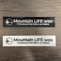 Mountain LIFE wax  ステッカー   【ホワイト】