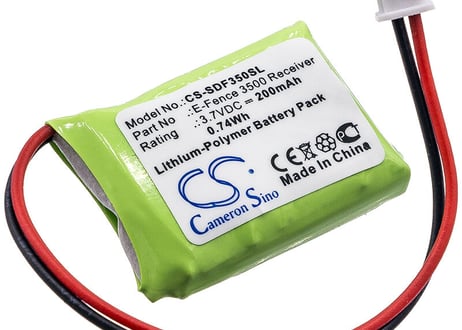 Dogtra   E-Fence 3500 Receiver互換バッテリー (CS-SDF350SL)