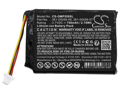 Garmin Pro 70 Receiver互換バッテリー  (CS-GMP550SL)