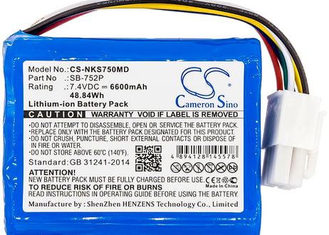 日本光電   SB-752P SVM-7501互換バッテリー   (CS-NKS750MD) 送料無料