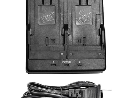 Sokkia/Topcon/RCA/Pentax対応 デュアルバッテリー互換充電器 7.2V1.2A パーツBDC-46/BDC-70他（DF-TOP60BA）