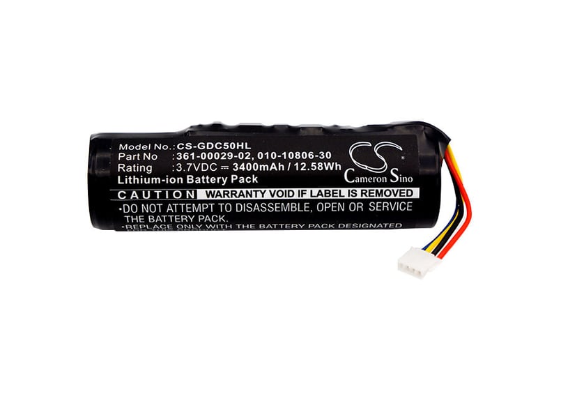 Garmin DC50, T5, TT10互換バッテリー 3400mAh (CS-GDC50H