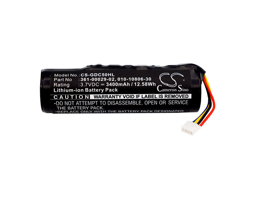 Garmin DC50, T5, TT10互換バッテリー 3400mAh (CS-GDC50H Garmin DC50, T5, TT10互換バッテリー 3400mAh (CS-GDC50H