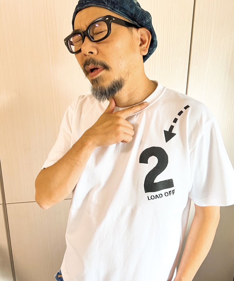 肩の2がおりるTシャツ〈シロ〉 | niyari