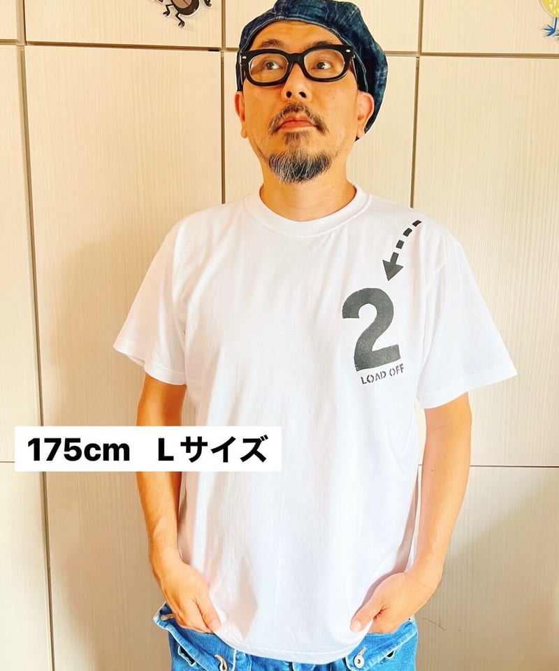 肩の2がおりるTシャツ〈シロ〉 | niyari