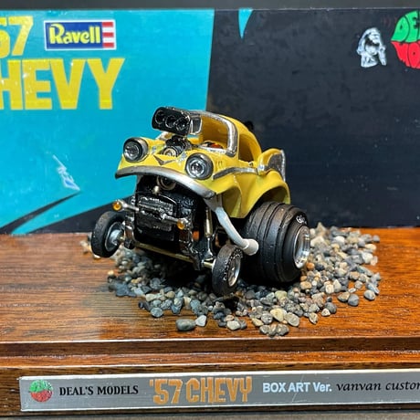 ALL HANDMADE Deal’s Models【one off!! ’57 cHEVY BOX ART Ver.Ⅱ】vanvan customQ」