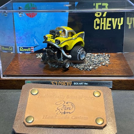 ALL HANDMADE Deal’s Models 【one off!! ’57 CHEVY BOX ART Ver.】vanvan customQ」