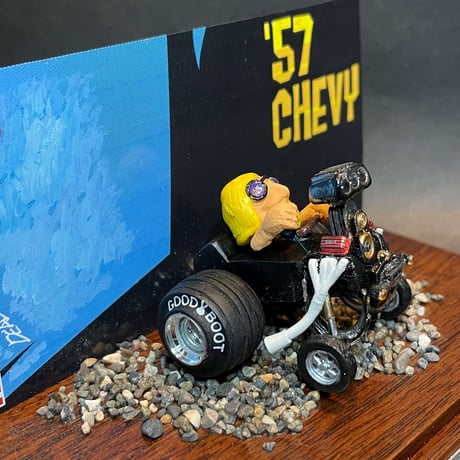 ALL HANDMADE Deal’s Models 【one off!! ’57 CHEVY BOX ART Ver.】vanvan customQ」