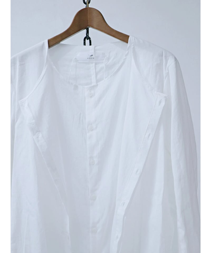 ASKYY / S13 / レイヤードシャツ / WHT | Owls Himeji _ ON