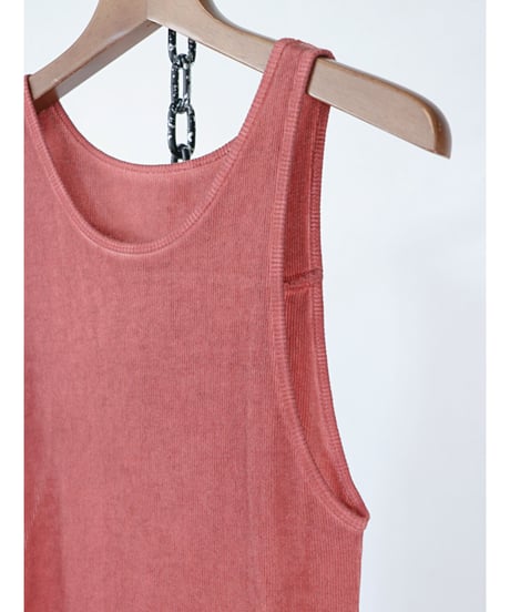 D.HYGEN / ST101-1123S  / Cotton And Rayon Ribbed Tank Top / BLICK
