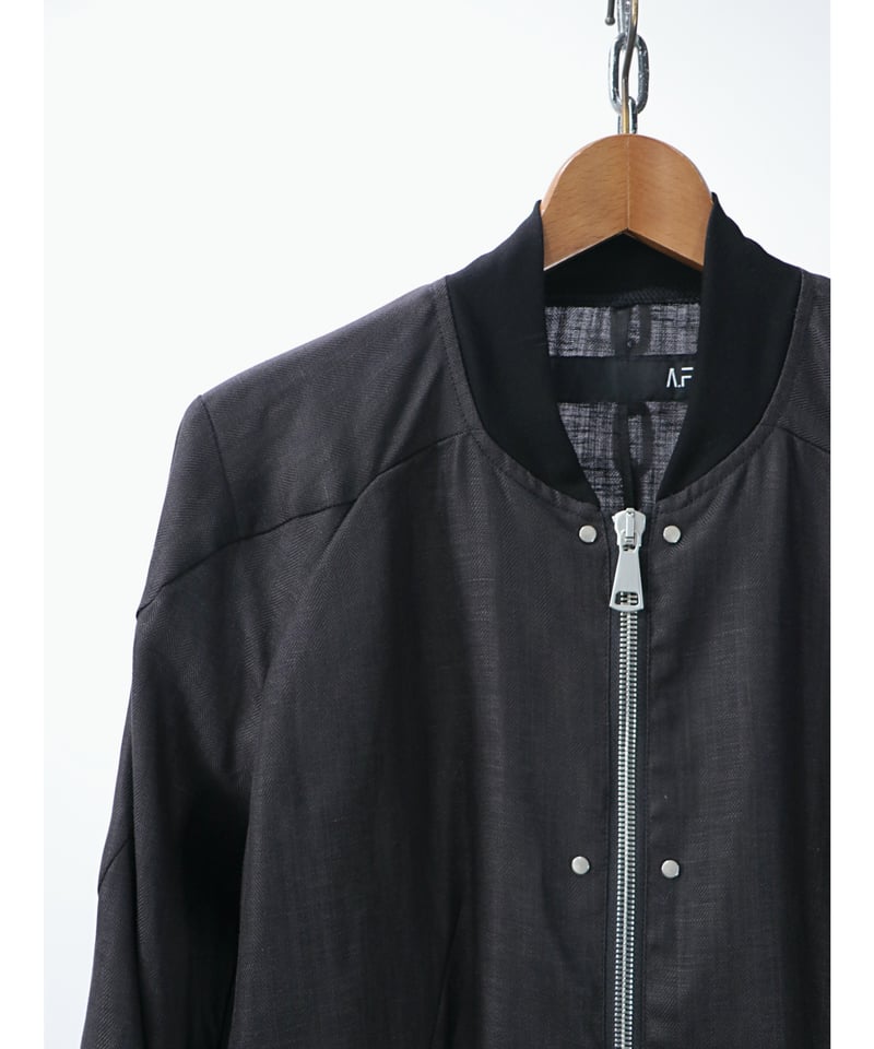 タグ付き[A.F ARTEFACT] Linen Bomber Jacket