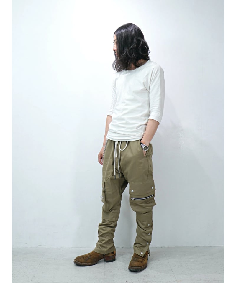 A.F ARTEFACT / ag-11063-1 / チノカーゴロングパンツ / BEIGE