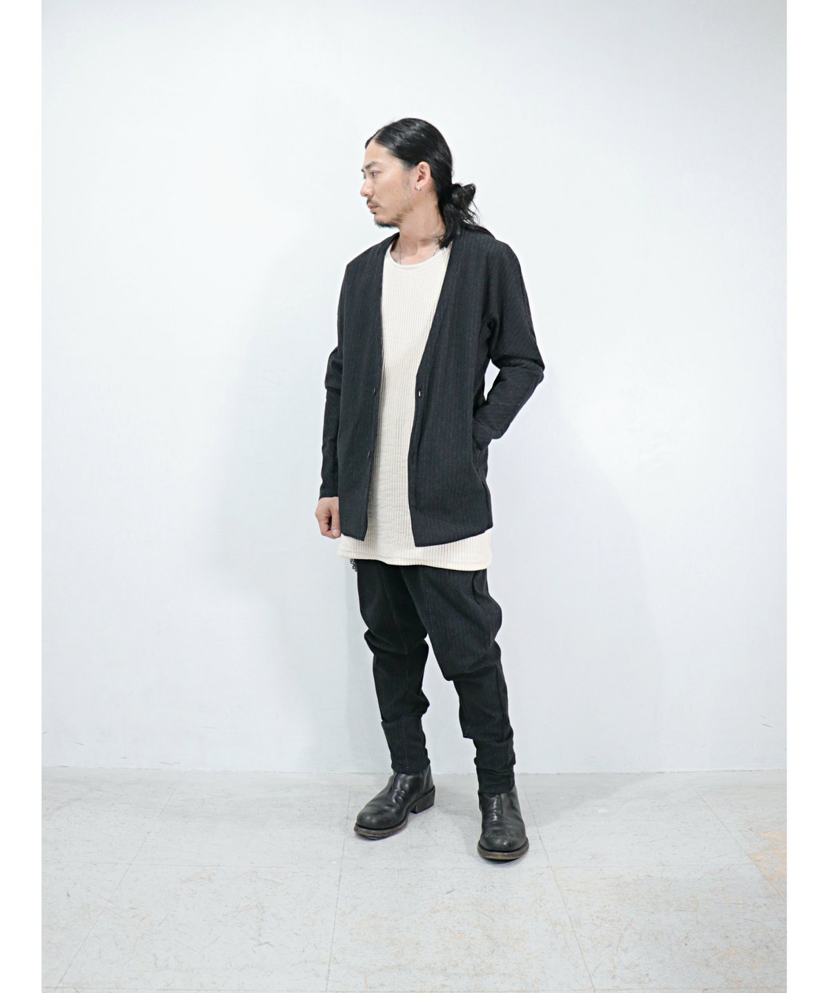 Wir Lineal / 42LA205W116 / ノーカラーカーディドレス