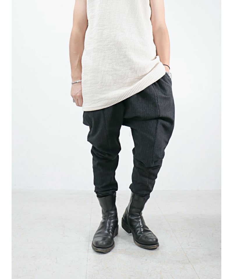 ★ Wir Lineal★サルエルドレスパンツ#2 Wir Lineal / 42LA208W110 / サルエルドレスパンツ＃2 / Strei