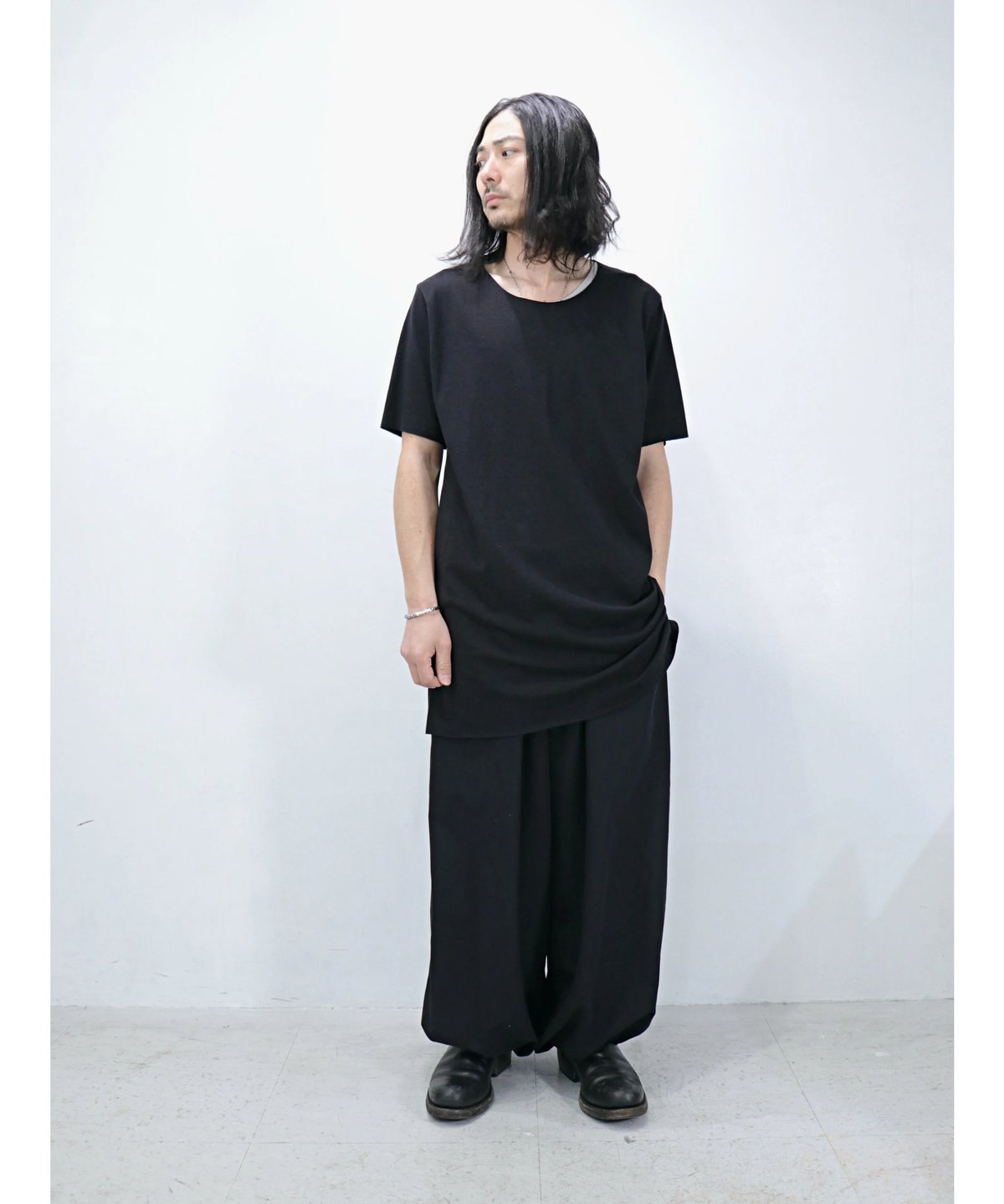 kujaku / K-875 / リネン×コットン ハーフスリーブカットソー
