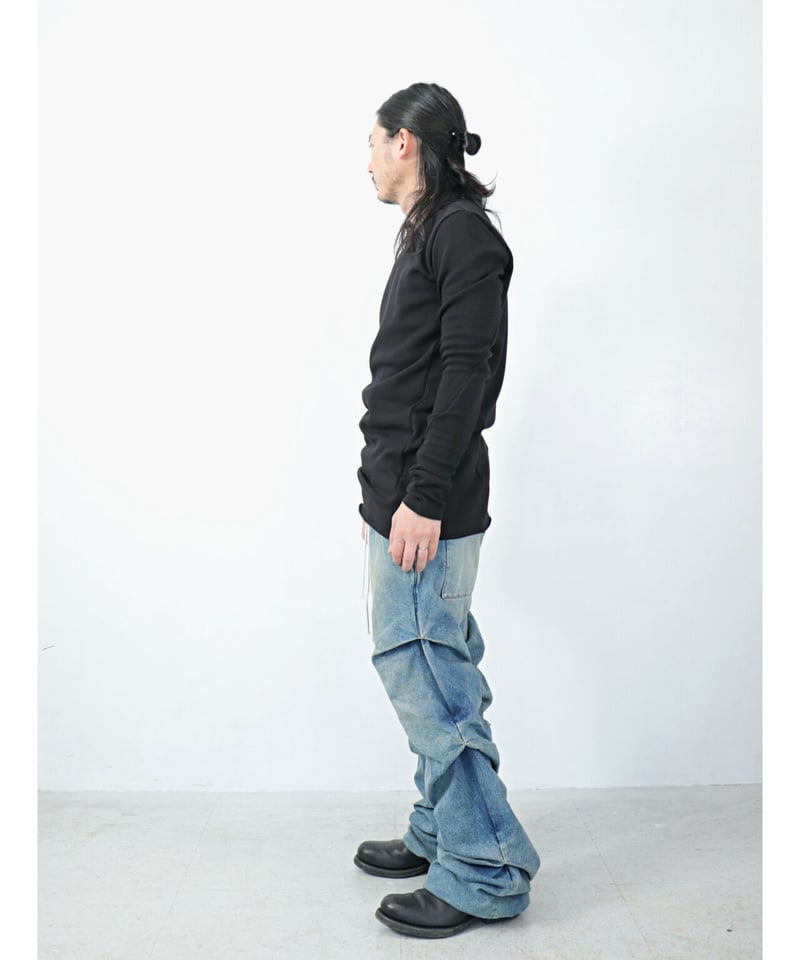 A.F ARTEFACT / ag-8060 / Denim Tuck Slim Baggy 