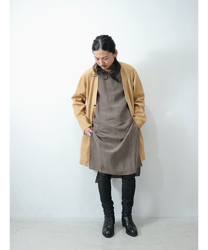 kujaku / F-295 / Long Sleeveless Pull Over / du