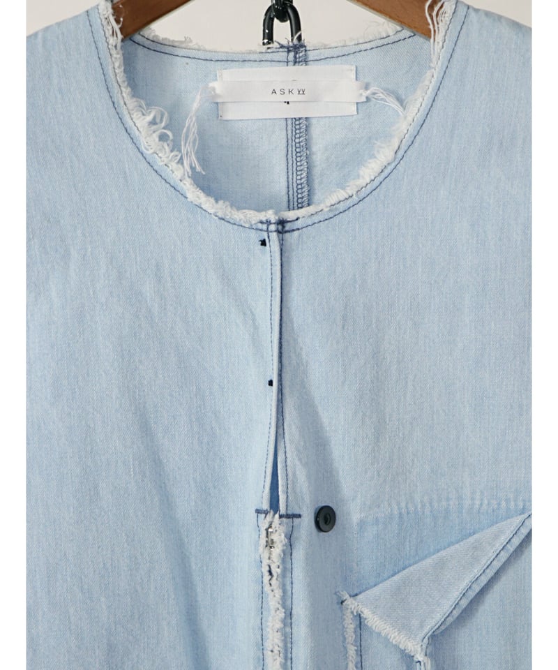 ASKYY / K12 / Y DENIM TUNIC / ICE BLUE | Owls 