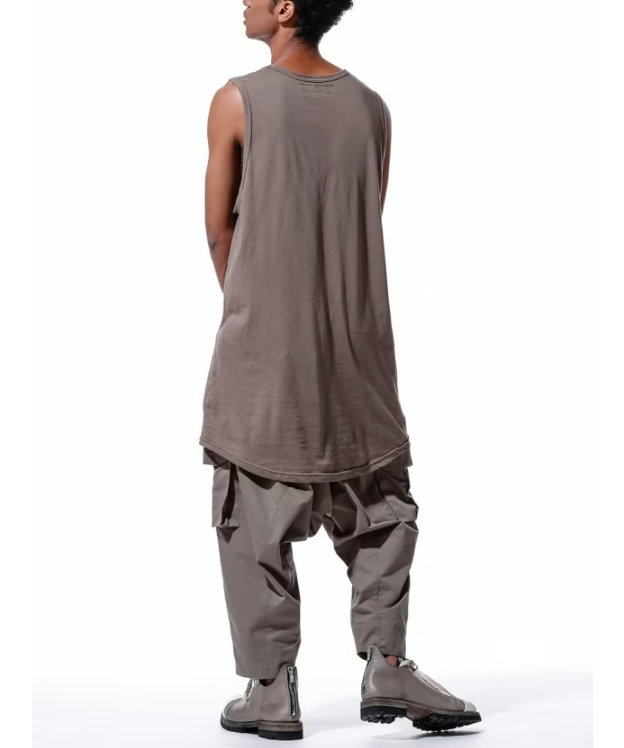 ○★新品未使用　A.F ARTEFACT　ロングタンクトップ　1　アイボリー A.F ARTEFACT / ag-6083-1 / ロングタンクトップ / GREY | O