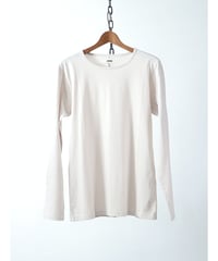 STRUM / STC140-01  / 30/Natural soft jersey crew neck long sleeve T /  ASH WHITE