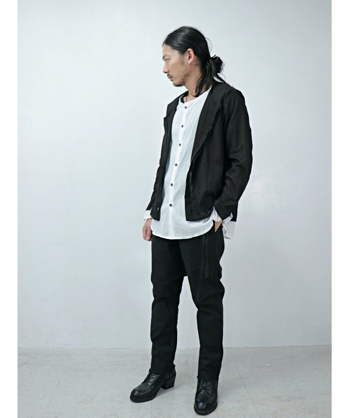 ASKYY / S13 / レイヤードシャツ / BLK/WHT | Owls Himeji ASKYY / S13 / レイヤードシャツ / BLK/WHT | Owls Himeji