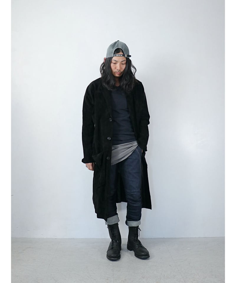 STRUM / STG049-01 / LEATHER MESH CAP / BLACK× STRUM / STG049-01 / LEATHER MESH CAP / BLACK×