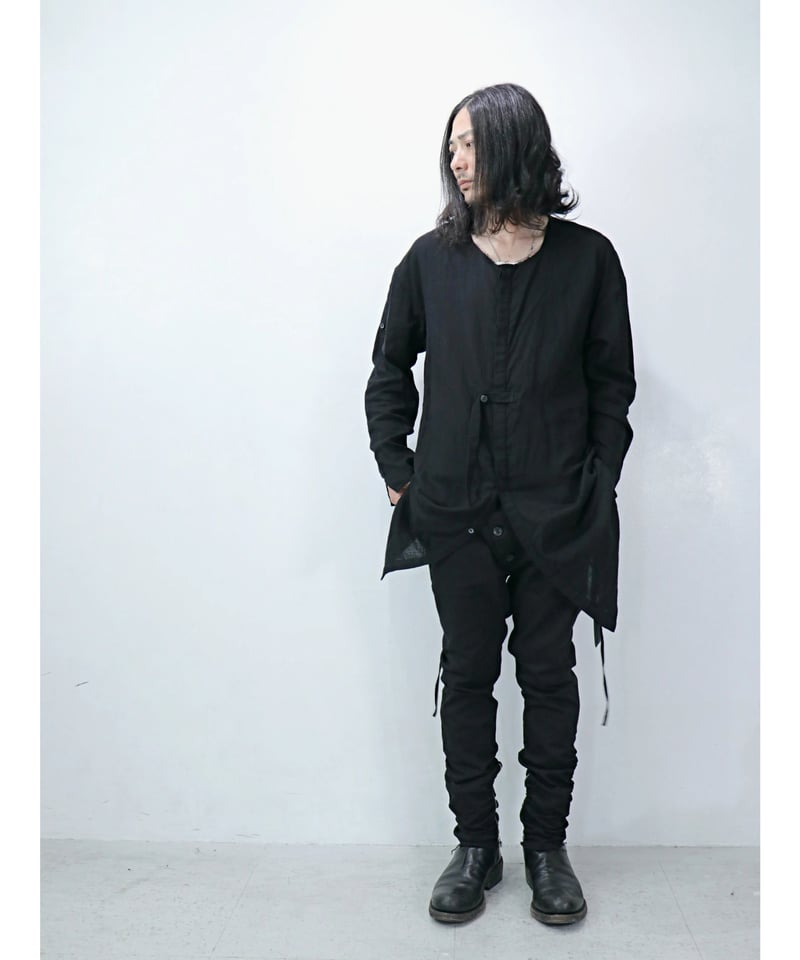 ASKYY アスキー　セットアップ　ジャケット＆パンツ　カットオフ　フリンジ　黒 アスキー ASKyy FASCINATE Limited Atelier Pants 1st -Apron- （Black