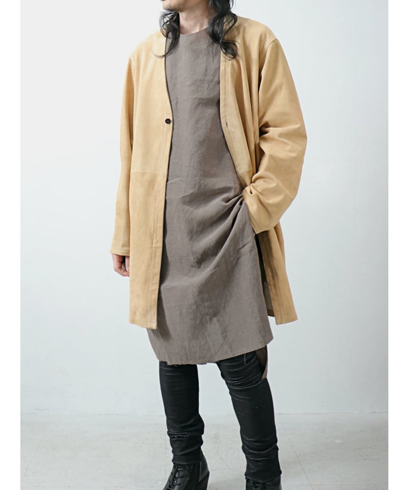 kujaku / F-295 / Long Sleeveless Pull Over / du