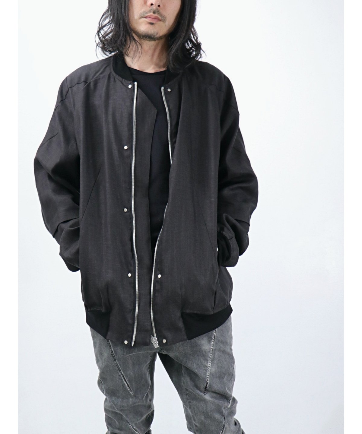 ジャケット・アウター DEFORMATER. A.F ARTEFACT A.F ARTEFACT SHEEP SKIN LEATHER HIGH-NECK SHORT DOWN JACKET