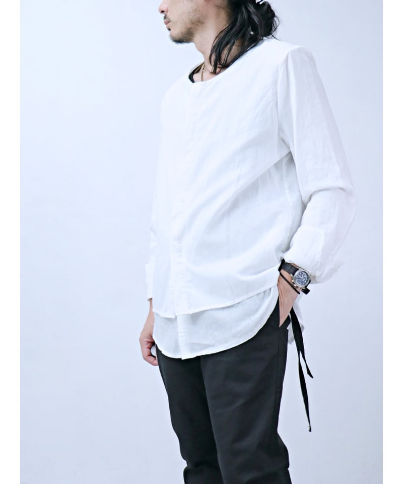 ASKYY / S13 / レイヤードシャツ / WHT | Owls Himeji _ ON