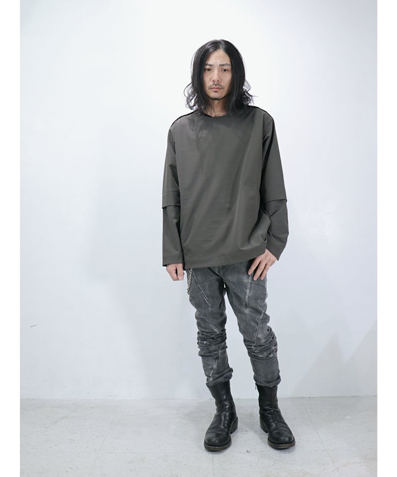 A.F ARTEFACT / ag-11031 / クルーネック ロングスリーブトップ