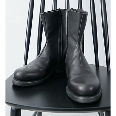 【Portaille】バックジップブーツ 27cm／サンプル品／美品 Portaille｜レザー バックジップ スリッポン シューズ f34-l3mc
