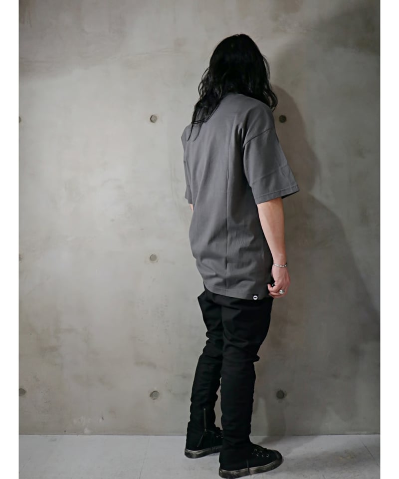 RIPVANWINKLE / RW-633 / DROP SHOULDER-T / C.GRA