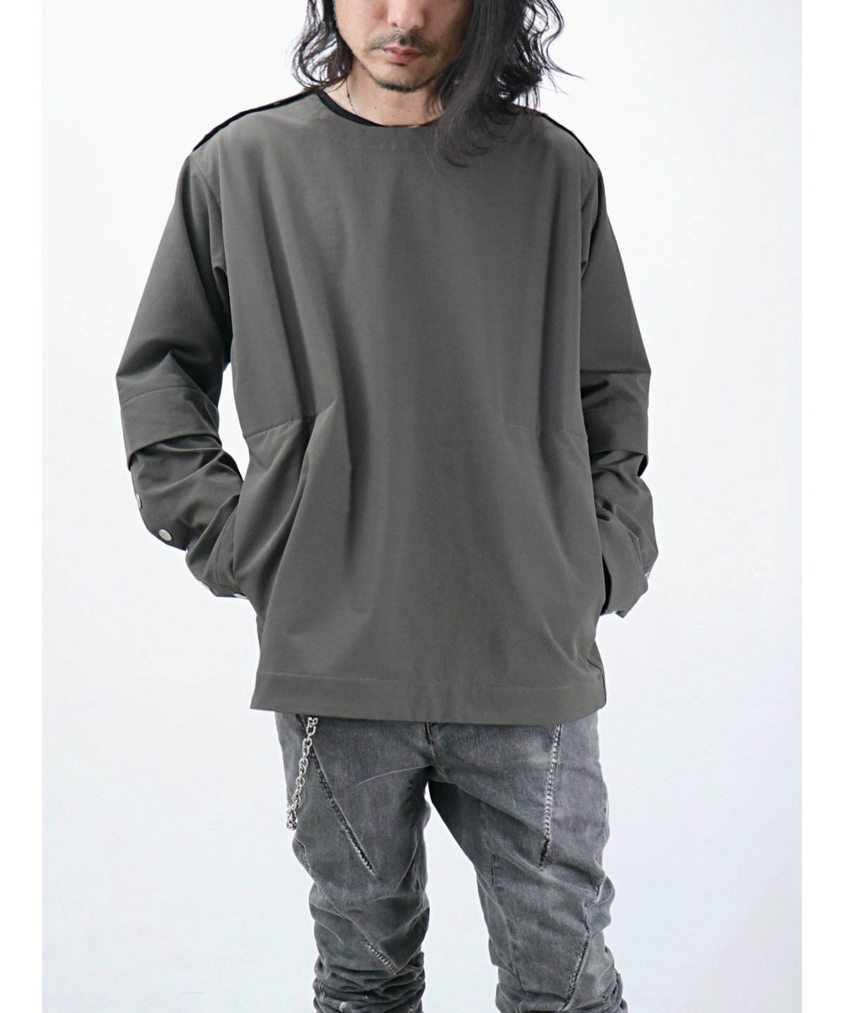 Artefact アーティファクト ドロップクロッチ バナナシルエット サイズ1 A.F ARTEFACT / ag-11031 / クルーネック ロングスリーブトップ