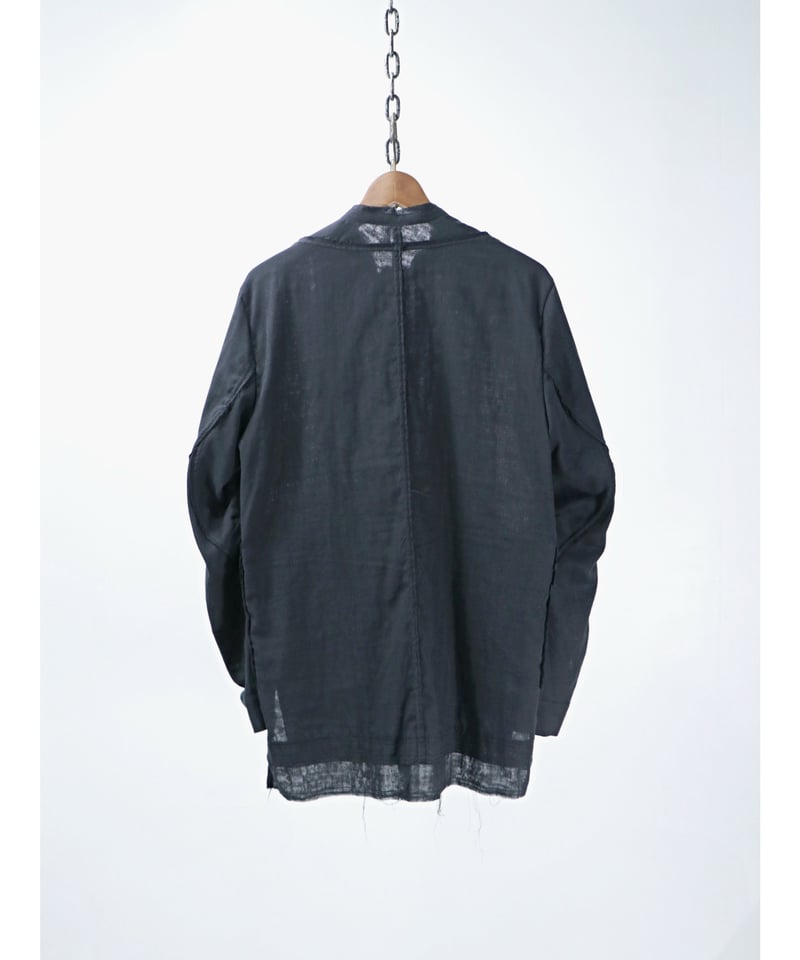 D.HYGEN / ST102-0325S / ダブルガーゼバンドカラーシャツ / BLACK