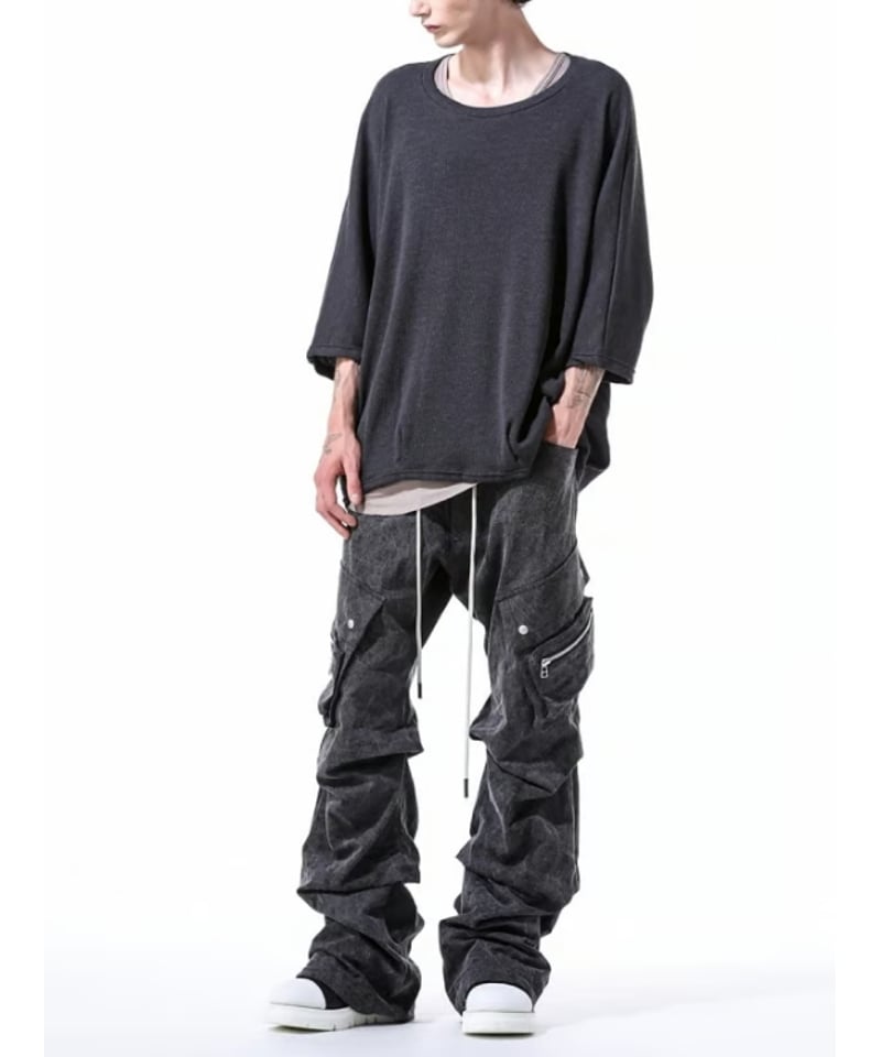 A.F ARTEFACT / ag-11031 / オーバーサイズワッフルドルマンT / CH