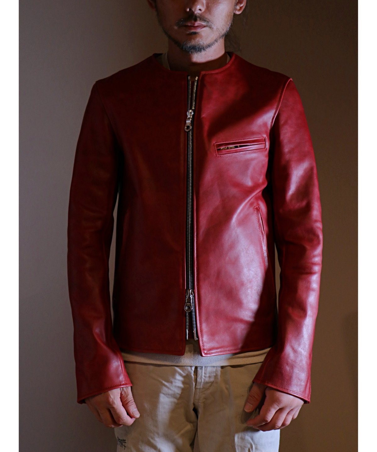 LICHT ADEL / LS-JKT02 / COLLARLESS SHINGLE RIDE