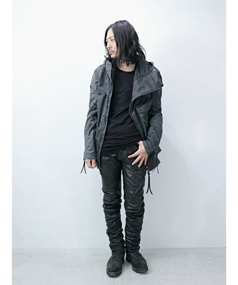 d.hygen 無撚糸裏毛コーティングフーデットベスト D.HYGEN / ST104