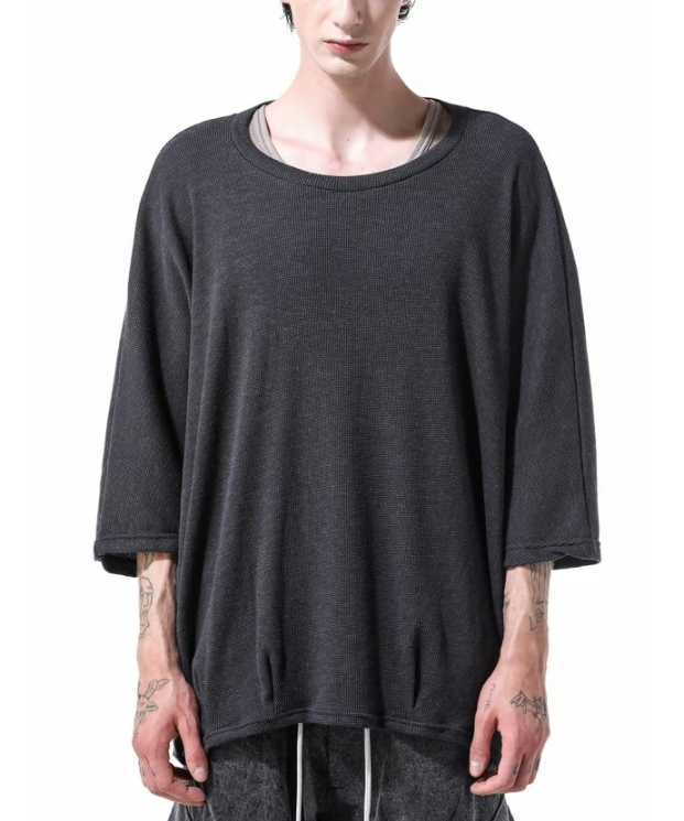 A.F ARTEFACT / ag-11031 / オーバーサイズワッフルドルマンT